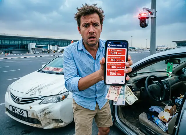 Топ-10 ошибок при аренде авто в Дубае: штрафы до 5000 AED